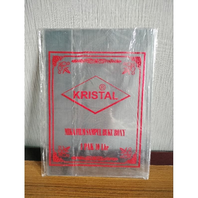 

Sampul Buku Plastik Kristal Bening / Transparan uk. Boxy/Panjang (1 pack = 10 lembar)