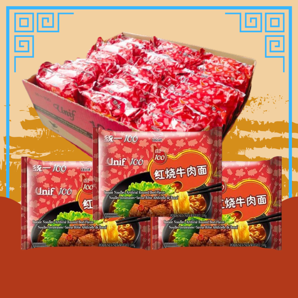 

Unif100 Beef Noodle Mie Instan Kuah Sapi - Roast Beef Flavour kemasan 108g