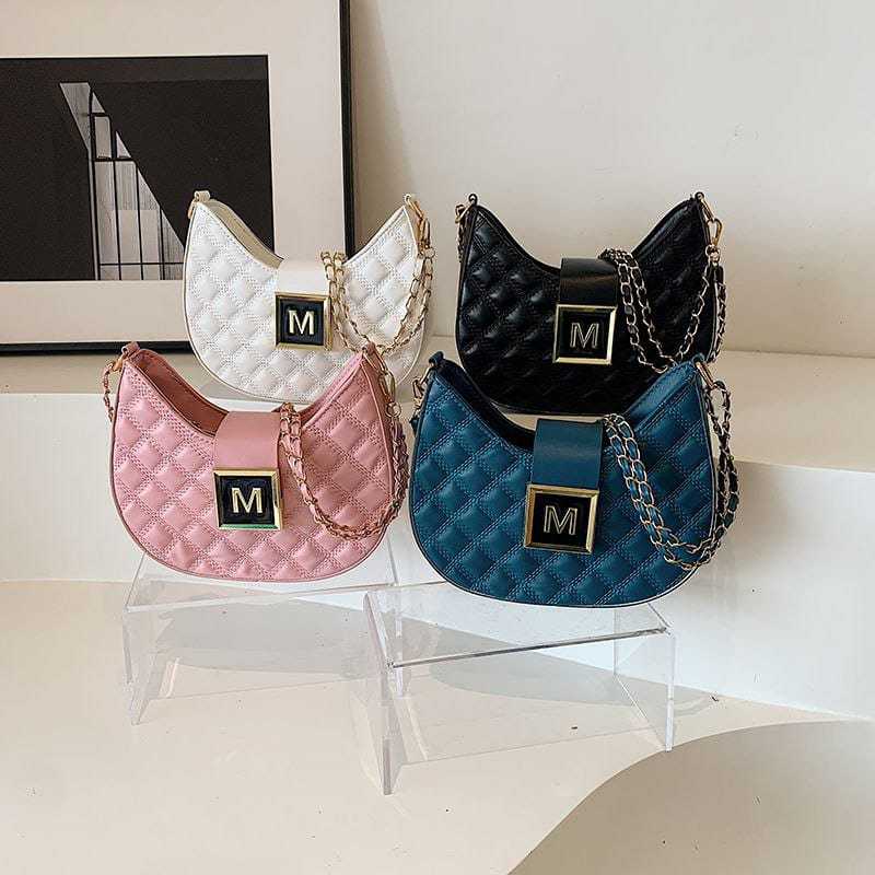 TOKOMEDAN1 - 2301 Tas Wanita Setengah Lingkaran Import Tas Bahu Cewek Model Baru Tas Selempang Cewek