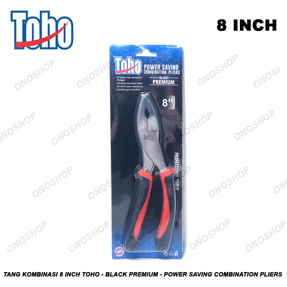 Tang Kombinasi 8 Inch Toho - Black Premium - Power Saving Combination Pliers