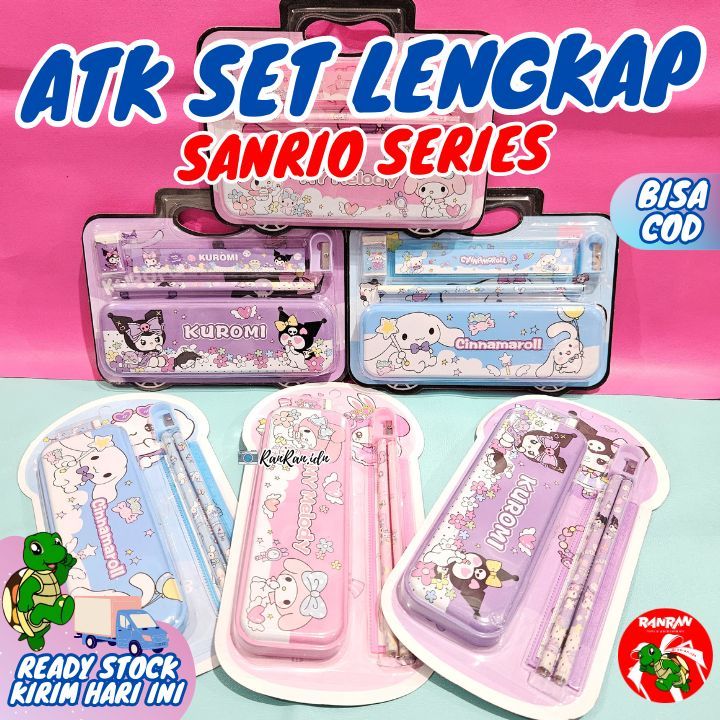 ATK Lengkap Anak/ 1 set atk anak lengkap sanrio/ ATK Sanrio Lucu/ Atk Lucu