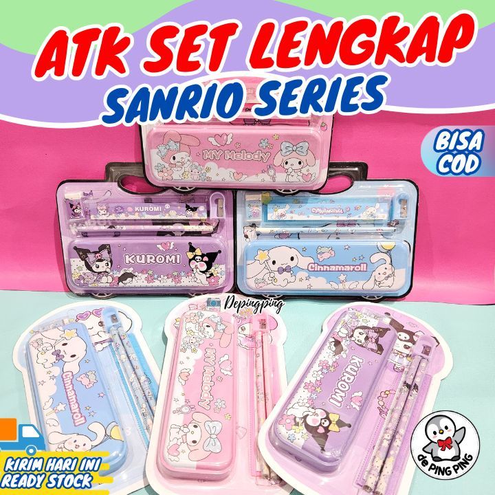 ATK Lengkap Anak/ 1 set atk anak lengkap sanrio/ ATK Sanrio Lucu/ Atk Lucu