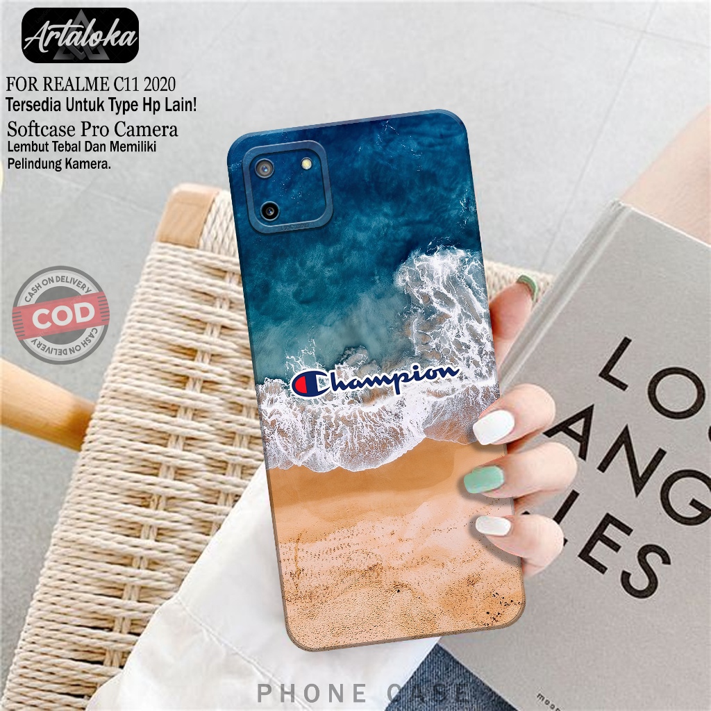 Softcase Hp Realme C11 2020 Fashion Case Branded Case Realme C11 2020 Silikon TPU Pro Camera Casing 