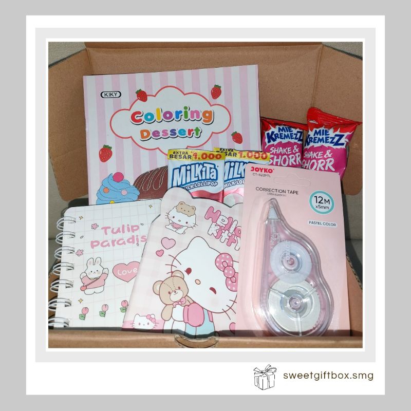 

GIFT BOX SNACK PINKY IDE KADO LUCU