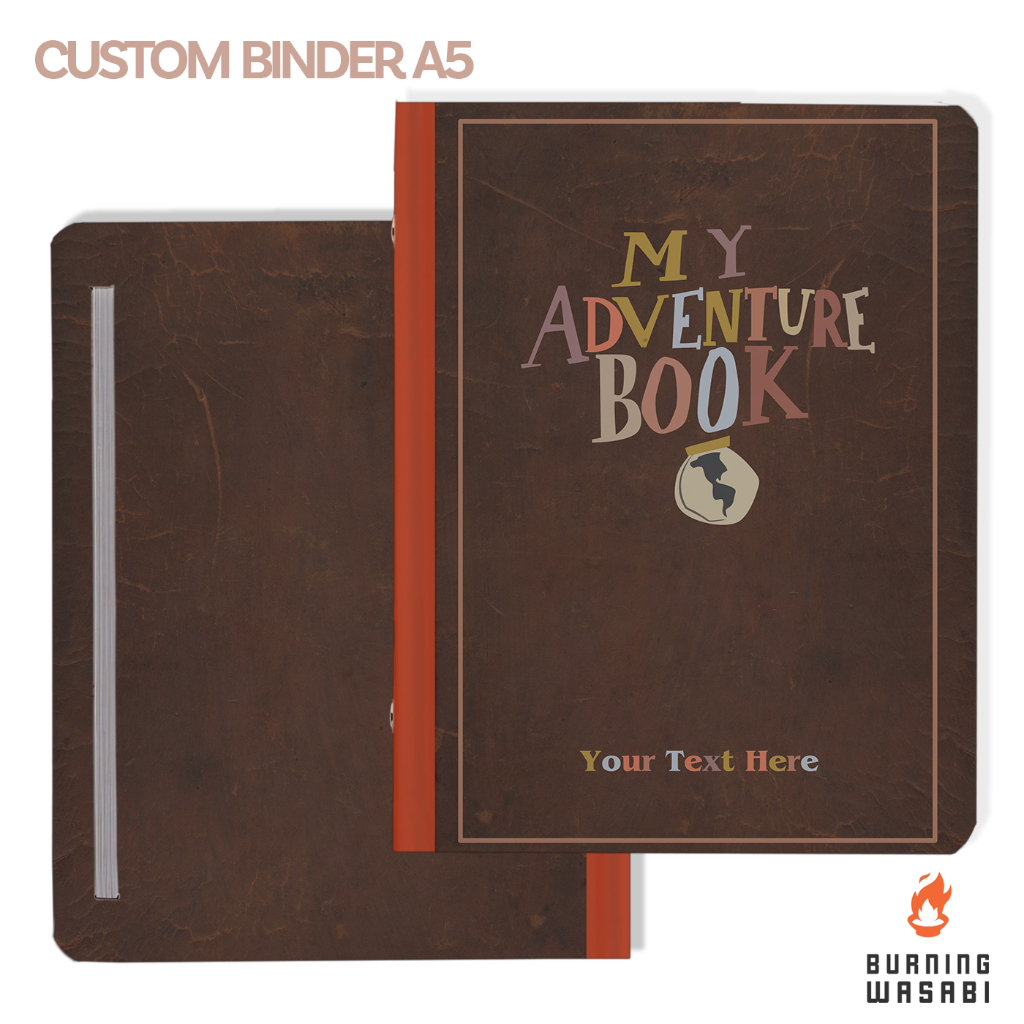 

Binder Up My Adventure Book Carl Ellie Pixar Hardcover Aesthetic A5 20 ring 6 ring Custom Nama