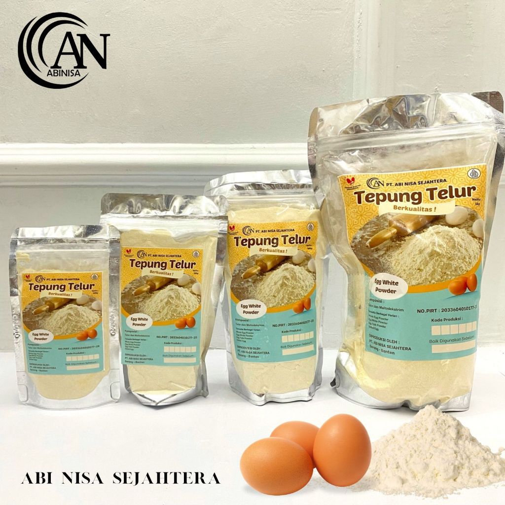 

Tepung Putih Telur Instan Berkualitas Egg White Powder Repack Pouch