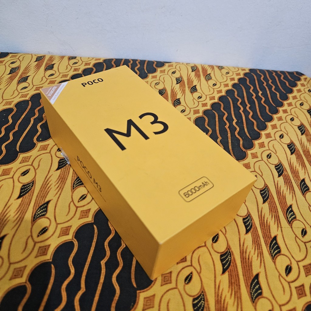 dusbox dus box kotak smartphone hp xiaomi mi poco m3 Original warna kuning yellow