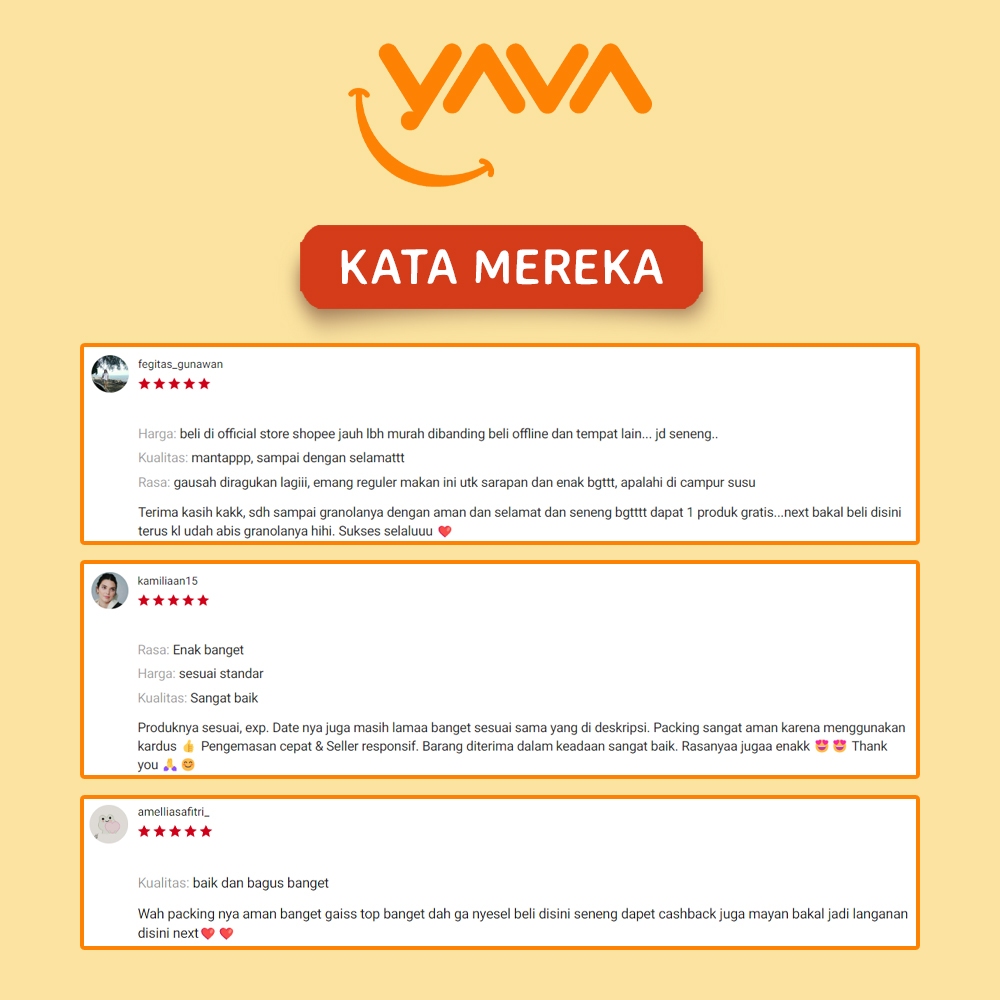 

QH YAVA Carton Pack Granola Bites Chocolate Vanilla ( 10 x 125g )