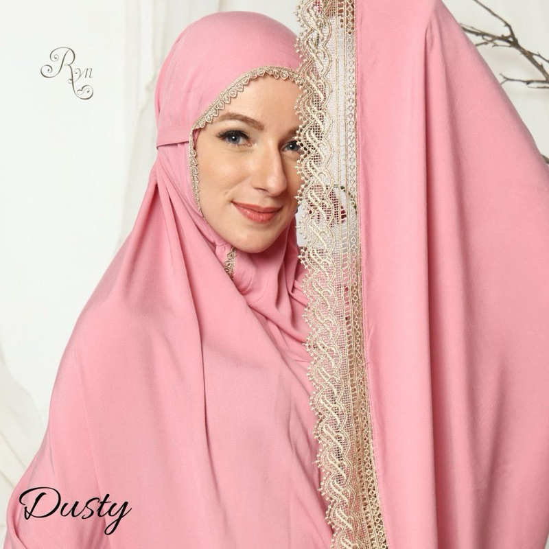 Mukena Rayyan Jasmine Polos | Mukena Traveling Rayon RYN Jumbo