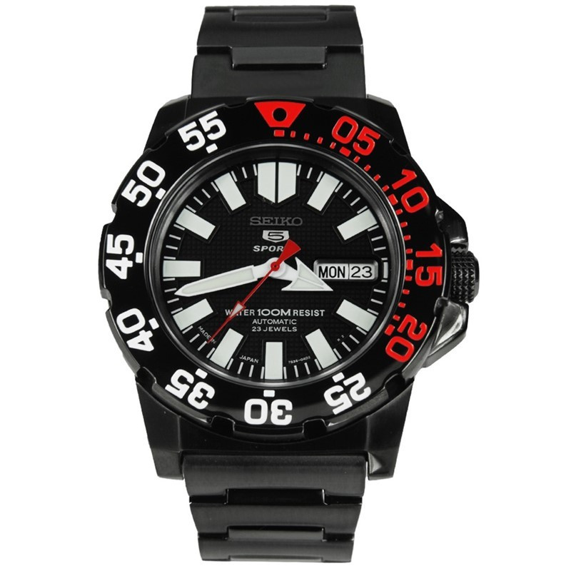 Seiko 5 SNZF53K1 Mini Monster 100M Black Red