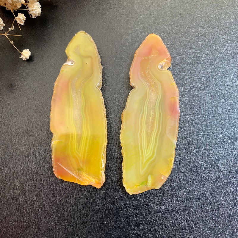 Slice Agate / Batu Lempengan / Gemstone