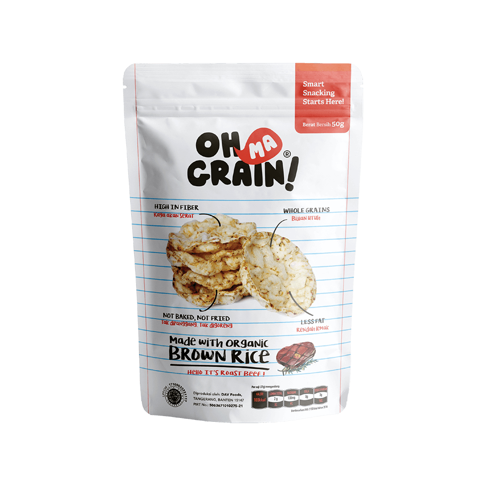 

SNACK / CRACKER / HEALTHY SNACK / RICE CRACKER OMG 50GR SMOKED BEEF