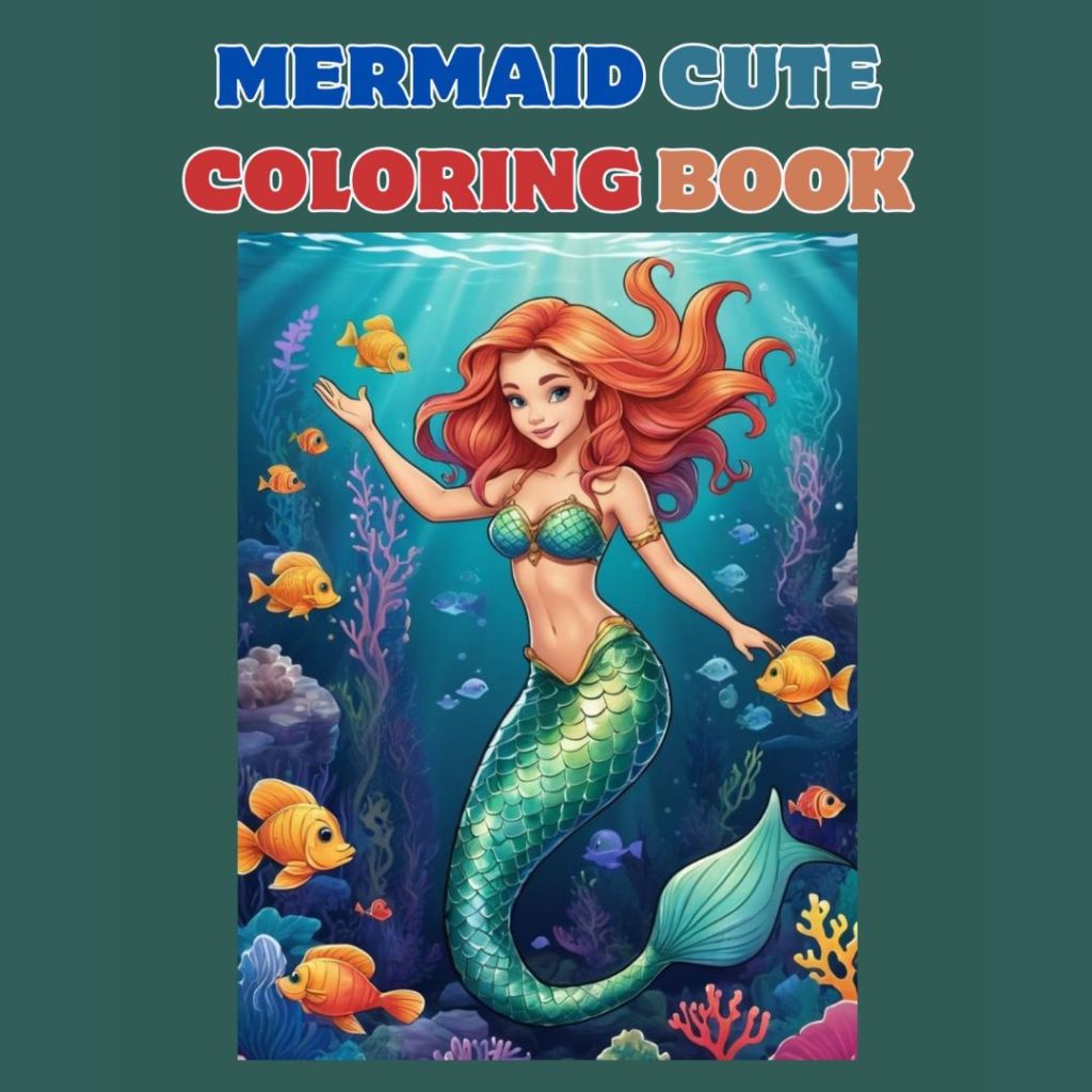 

MERMAID Coloring Book Sketsa Gambar Mewarnai Buku Menggambar Kertas Tebal Jilid Spiral Premium Bagus