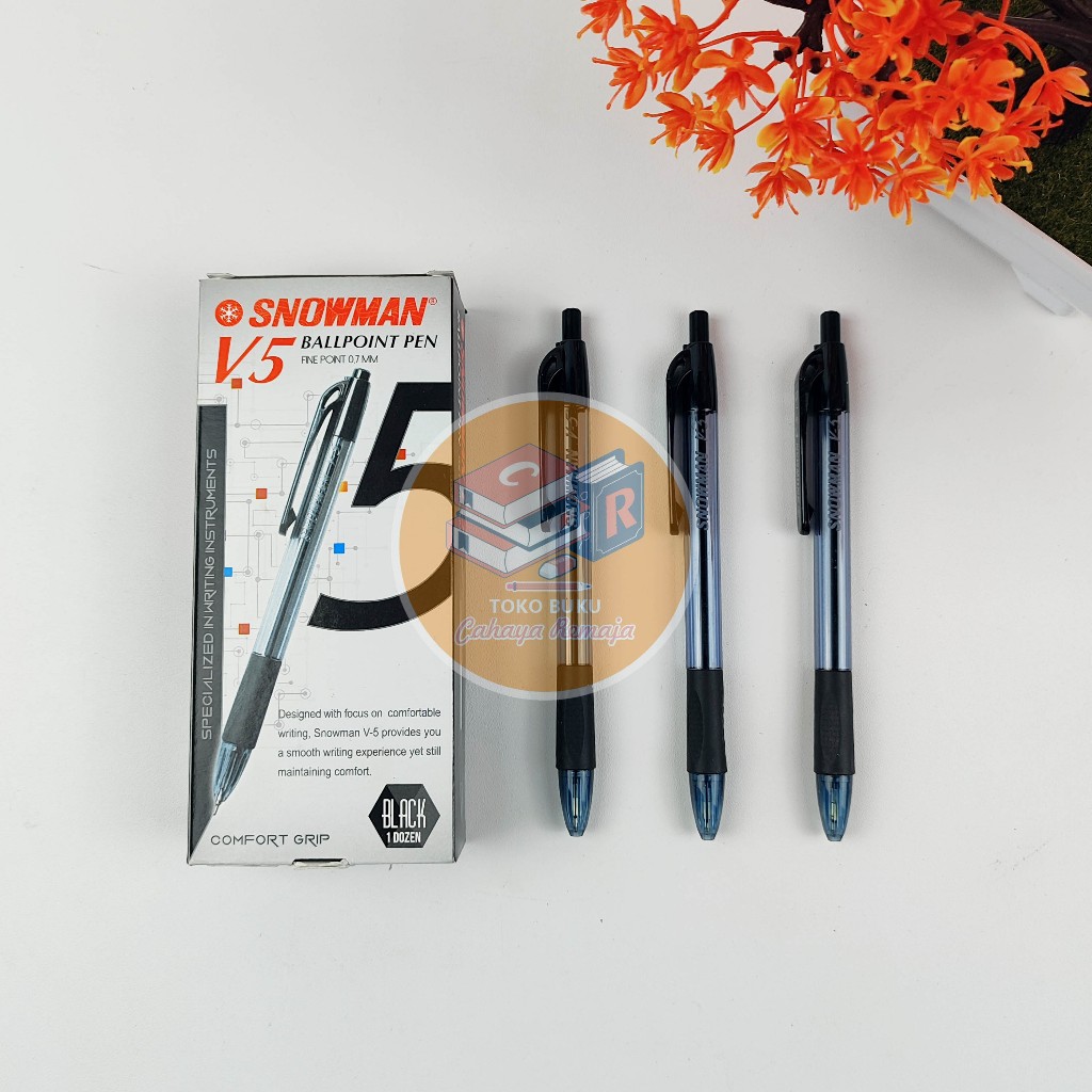

Pulpen Snowman V5 Pena Ballpoint Snowman Satuan