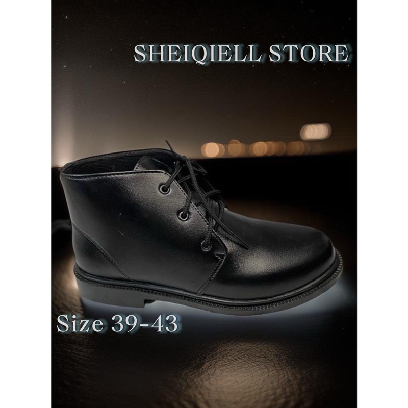 Sepatu Kerja Pria Pantofel Tali Hitam | Sepatu Kantoran Pria Pantofel