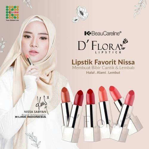 Lipstick D'Flora | Lipstik K-Link | Lipstik Nissa Sabyan