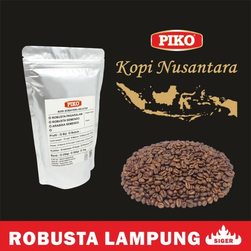 

Kopi Robusta Lampung Super 250gr Biji Kopi Bubuk