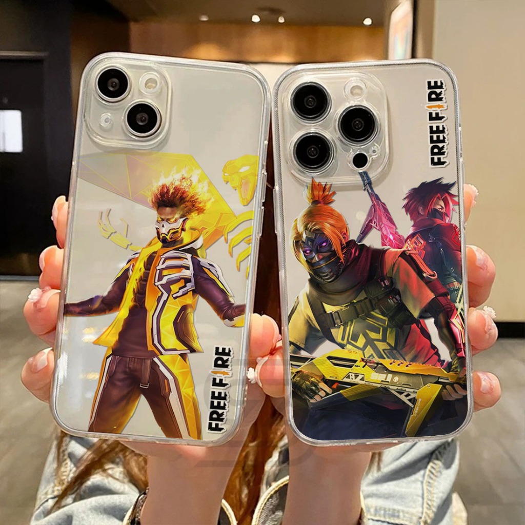 SoftCase Clear Ready For Vivo Y18 Y17S Y27S Y02 Y03 V30e Y100 Y20 Casing Bening Free Fire - FF3