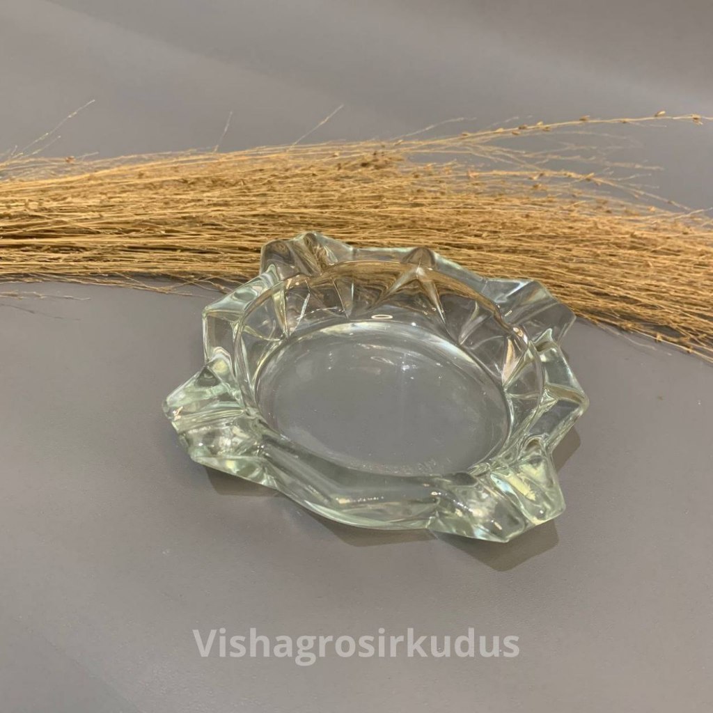 Asbak Kaca Beling Asthray Tempat Sampah Rokok | at-5 lm