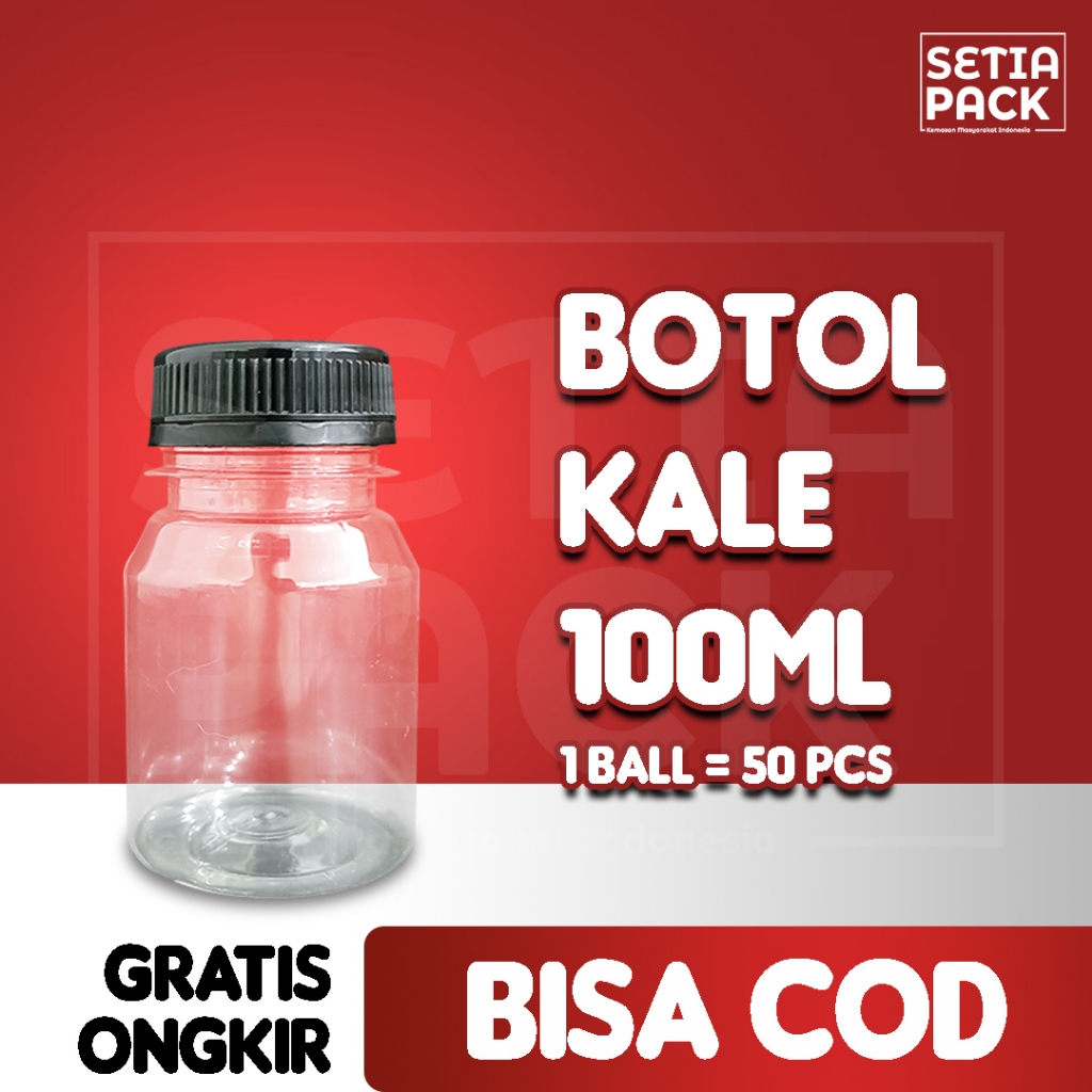 Botol Kale Plastik 100 ml Tebal