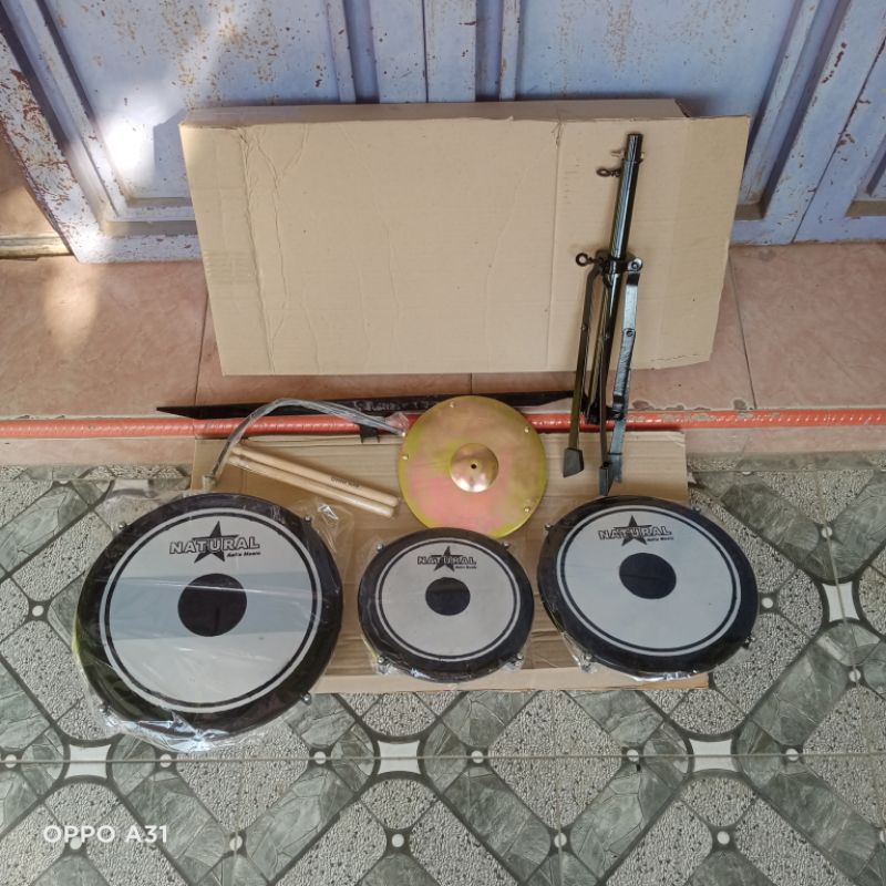 TAMTAM DRUM 1 SYIMBAL (BONUS STIK) TAMTAM DRUM BERKUALITAS
