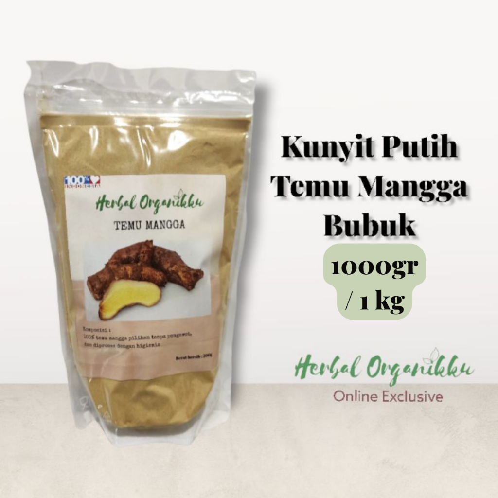 

Kunyit Putih Temu Mangga Bubuk 500 & 1000gr(1kg) | White Tumeric Curcuma Mangga