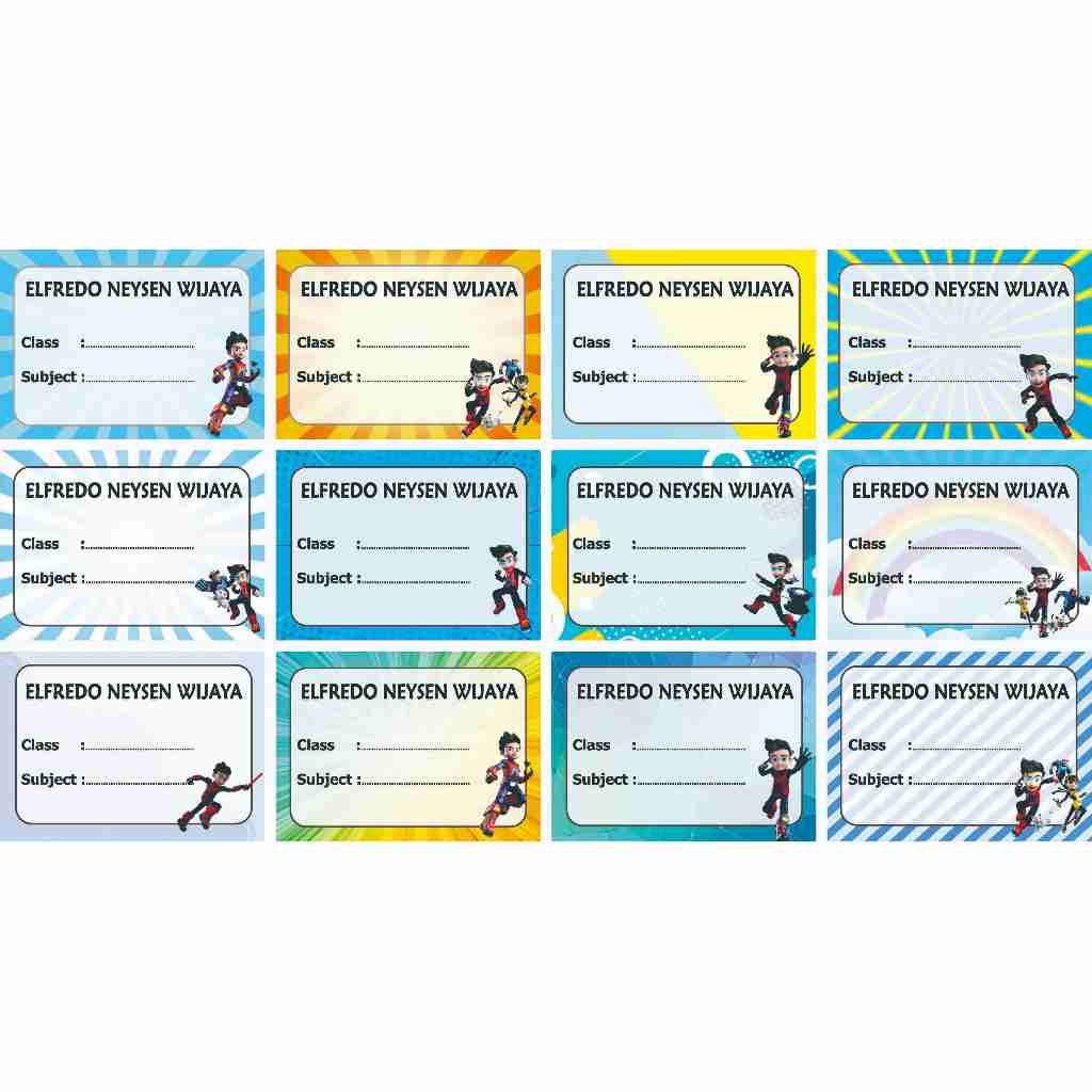

Agen Ali Label stiker buku nama kelas mapel custom