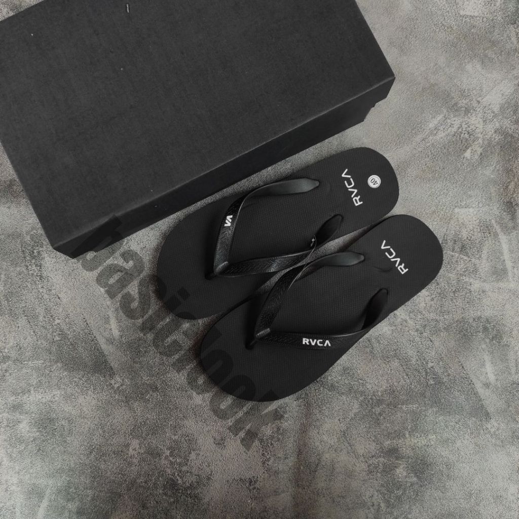 SANDAL JEPIT PRIA RVCA DISTRO PREMIUM KEREN / SENDAL COWOK SANTAI REMAJA ABG KEKINIAN