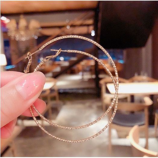 Anting Bulat Lingkaran Anting Wanita Bulat