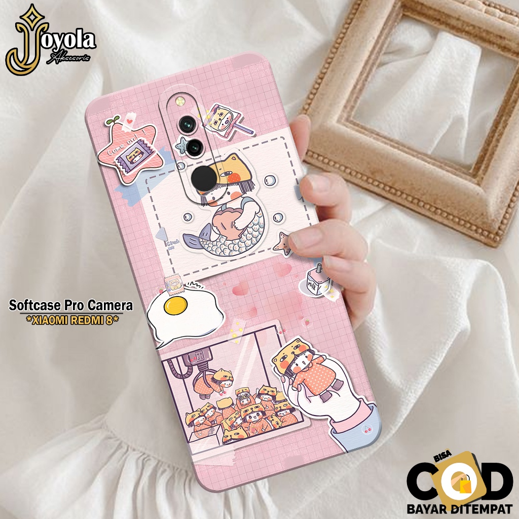 JOYOLA Case XIAOMI REDMI 8 - Fahion Case Kartun - Softcase XIAOMI REDMI 8 - Pro Camera - Casing XIAO