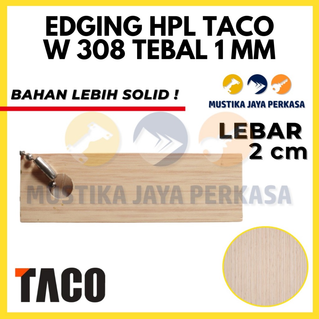 Per 5 Meter Edging Taco W 308 1 x 22 Mm Woodgrain HPL TH 308 H 2 Cm