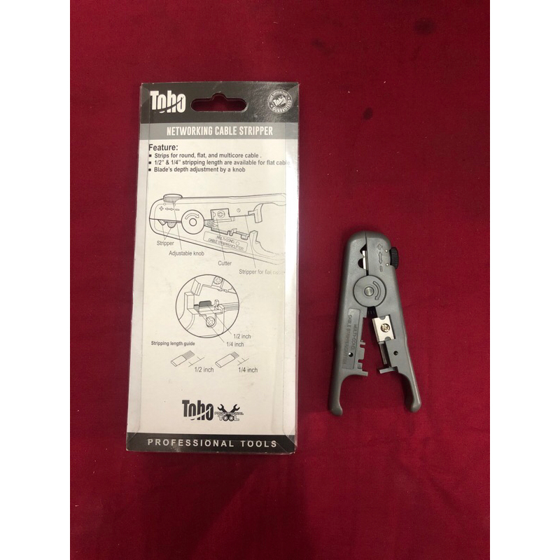 TANG KUPAS KABEL / TANG POTONG KABEL TOHO NETWORKING CABLE STRIPPER