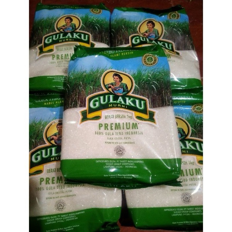 

Gulaku 1Kg / Gulaku kemasan Hijau / Gula