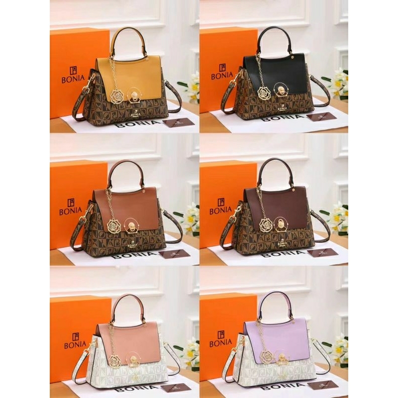 #8660 TOP HANDLE BONIA TAS WANITA FREE BOX