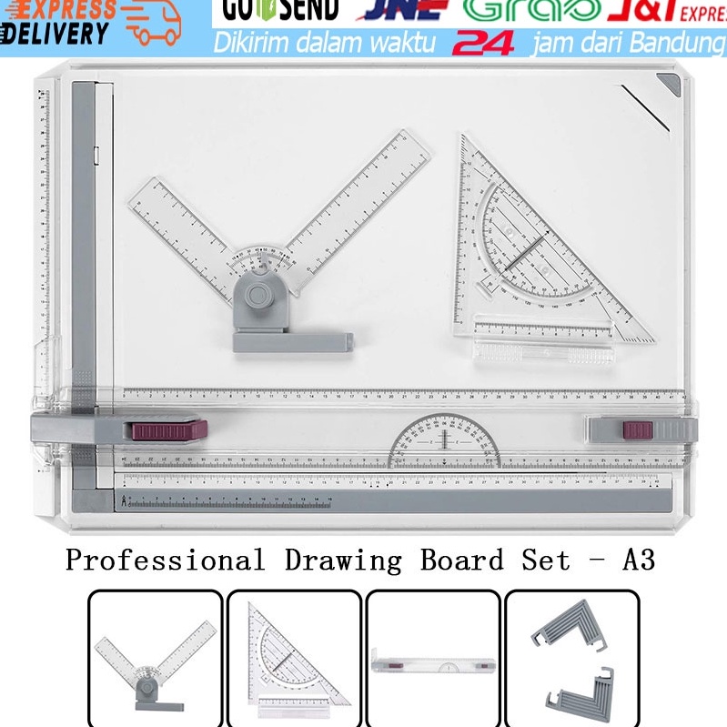 

A3 Professional Drawing Board Terpercaya Meja Gambar Arsitek A3 Free Rotrin Isograph Rapido Promo KODE X4W3