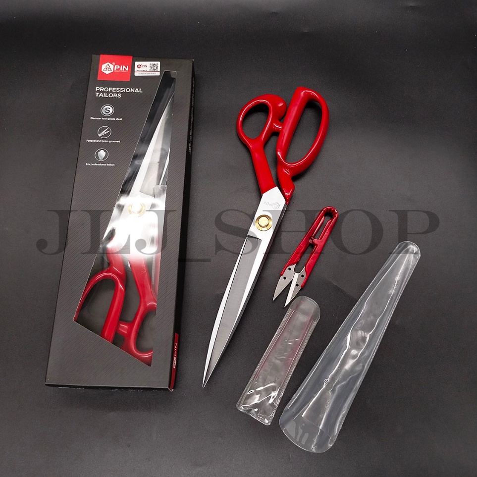

gunting pin potong bahan kain tailor ukuran 12 1124 MERAH KODE F2B6