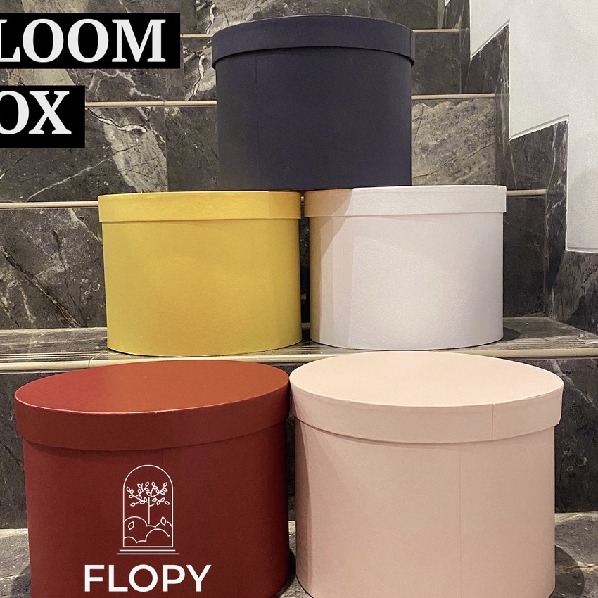 

KF7 WARNA STANDAR Bloom Box Flower Bulat Round Kotak Bunga Kotak Kado