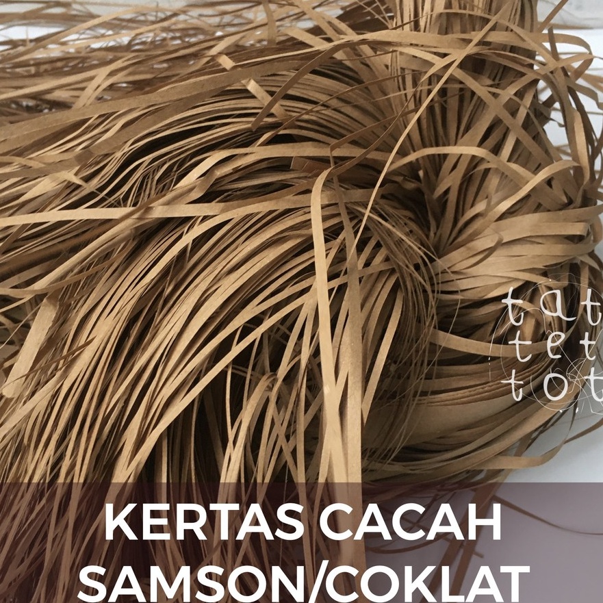 

KP8 KES CACAH SERUT SHREDDED PAPER SAMSON COKLAT CAMPUR PER KILOGRAM BANGET