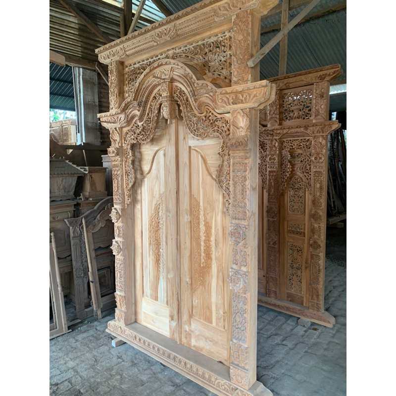 pintu gebyok rumah gebyok ukir pintu kusen gebyok kayu jati