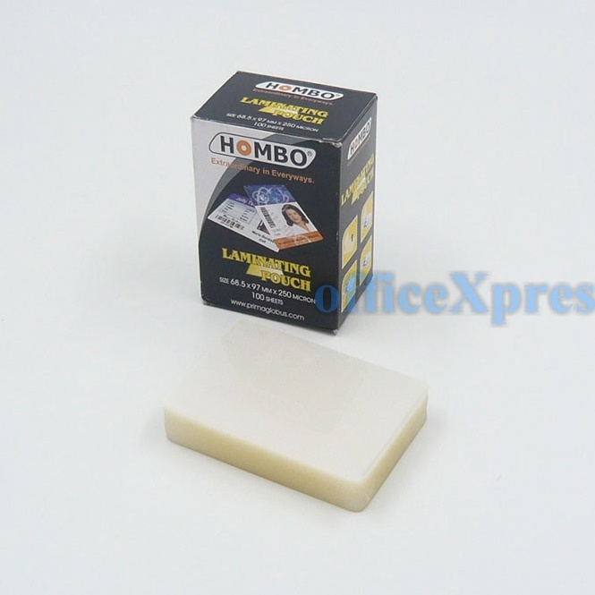 

KODE A49D Plastik Laminating Plastik Laminasi Laminating Film Ukuran ID KTP 25 Mic Hombo Laminating Pouch