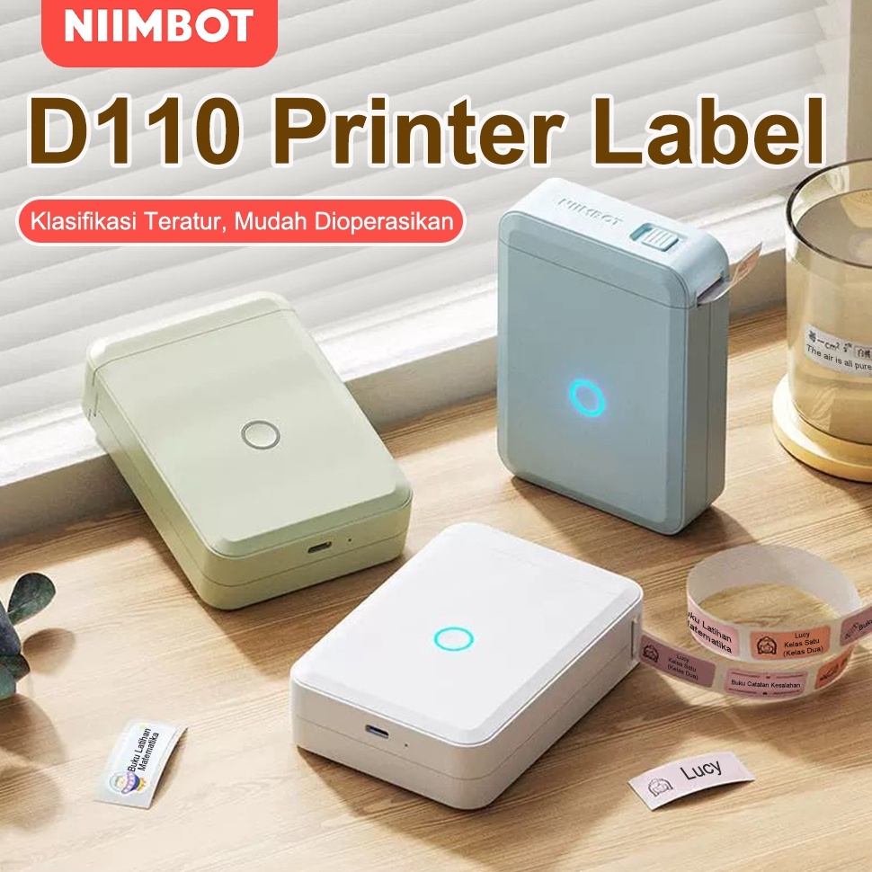 

KODE J34N NIIMBOT D11 Perekat Label Termal Portabel Nirkabel Bluetooth Printer Stiker