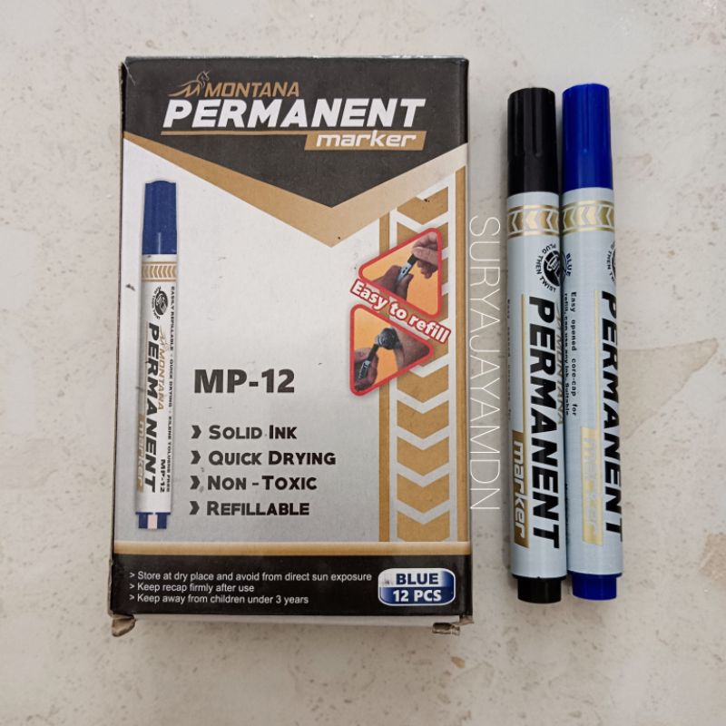 

SPIDOL PERMANEN MONTANA MP-12 HITAM BIRU / PERMANENT MARKER MONTANA
