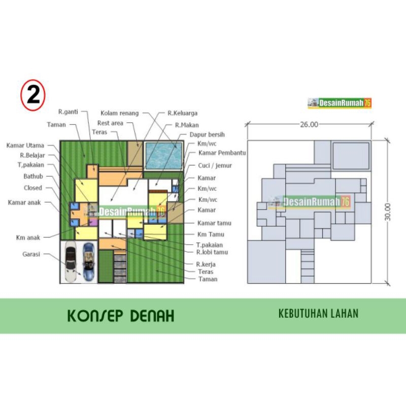 KONSEP DENAH RUMAH MODERN 002. DENAH RUMAH MEWAH, DENAH RUMAH BESAR. jasa gambar denah konsep