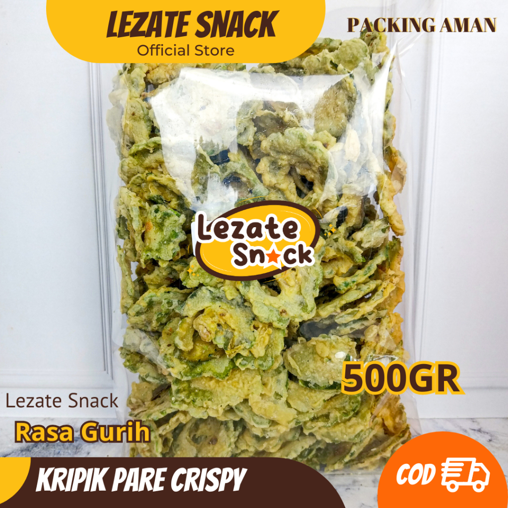 

Kripik Pare Krispi 500gr Kiloan Renyah Gurih Murah / Keripik Pare Crispy Malang Lombok Pedas LEZATE SNACK