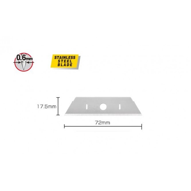 

KODE F22P OLFA Refill Pisau Cutter SKB2S1B 1Ppcspack Stainless Steel Spare Blade