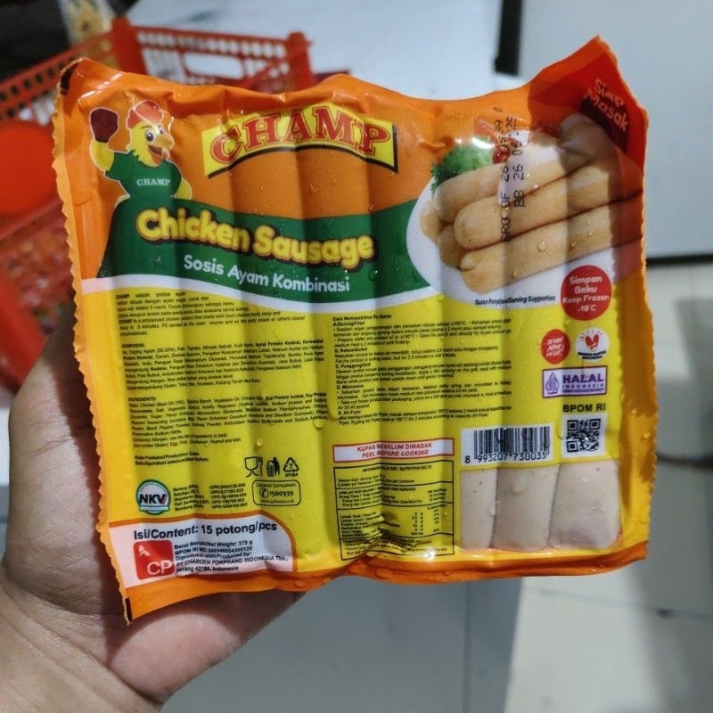 

SOSIS CHAMP ayam kombinasi 375 gr