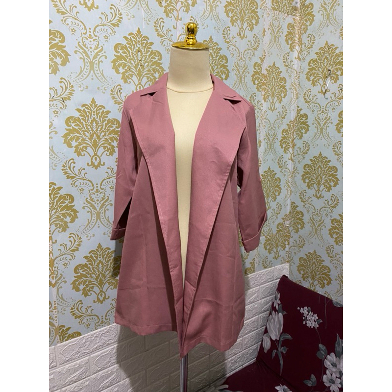 set blazer celana pendek