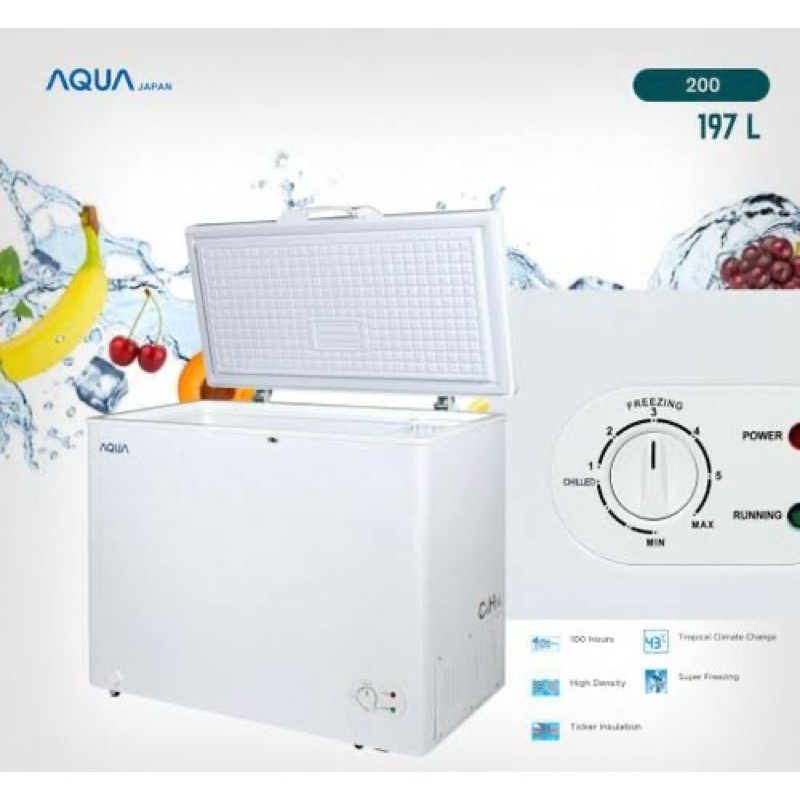 Box freezer 200l aqua aqf 210fa chest freezer aqua 200 liter