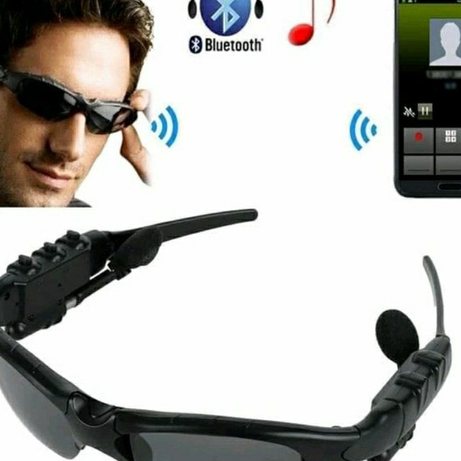Langka Kacamata bluetooth mp3 bisa musik dan telepon