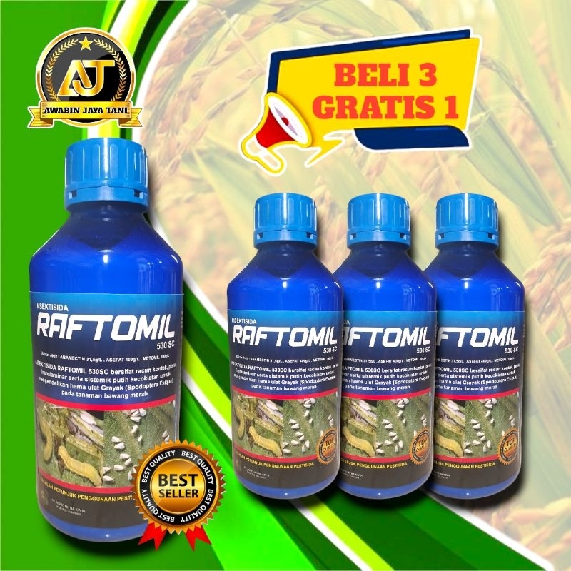 RAFTOMIL 530SC 1LITER INSEKTISIDA BAHAN AKTIF ABAMECTIN ASEFAT